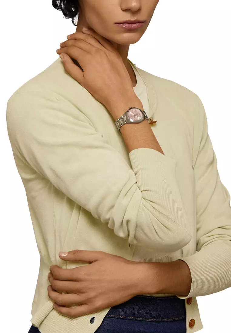 Fenchurch Watch In Silver/Pink VV292