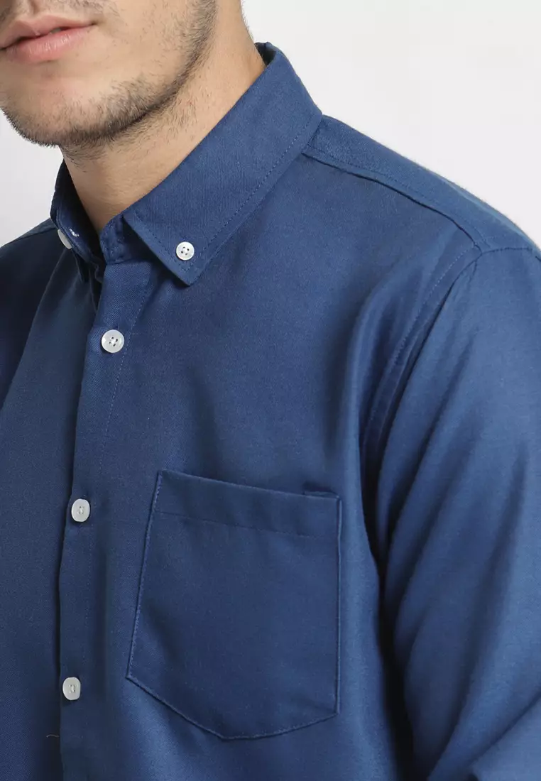 Navy LS Premium Shirt
