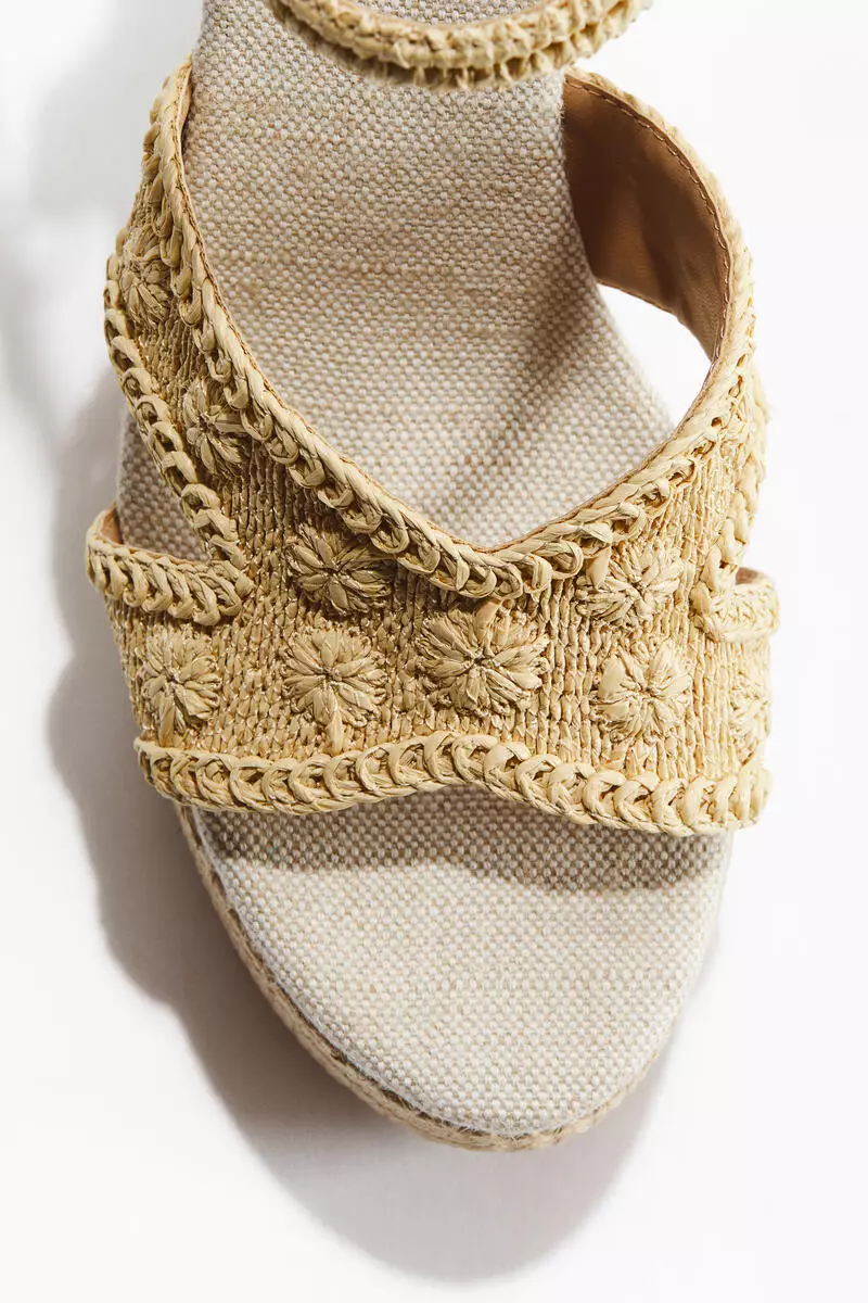 Heeled espadrilles