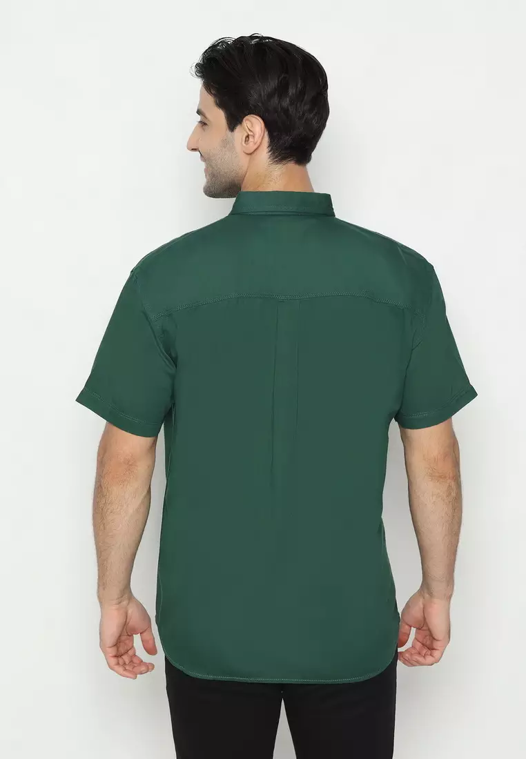 POLICE Kemeja Polos Cotton Regular Fit Pria