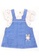 Toffyhouse white and blue Toffyhouse Peekaboo Rabbit Dungaree Dress 4AAACKAE5E6AD2GS_1
