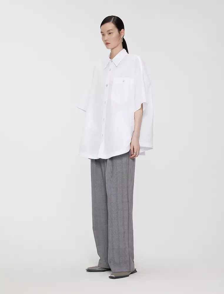 Loose Fit Minimalist Short Sleeve Shirt