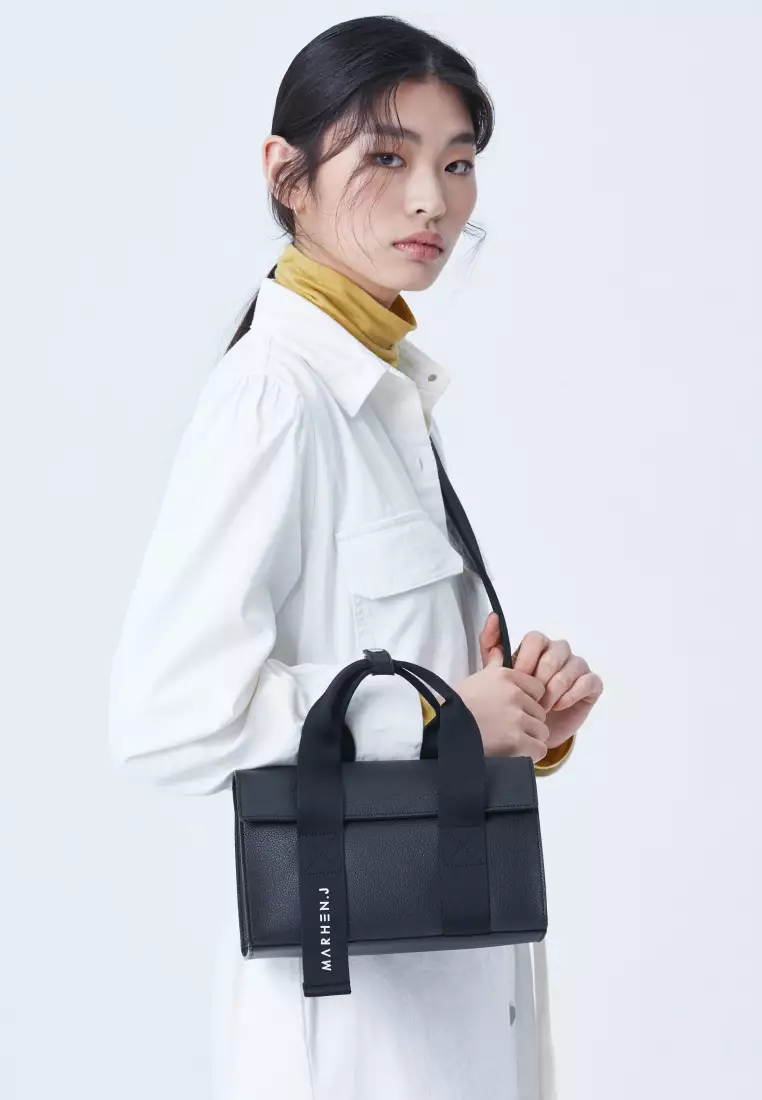 LUDY Vegan Leather Crossbody Bag All Black