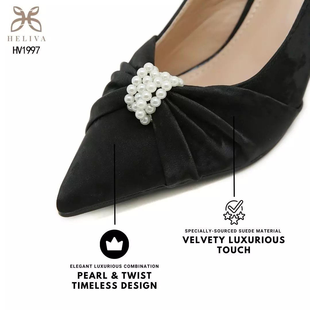 Heliva Megan High Heels Shimmer Accesories Pearl Sol 7cm HV1997