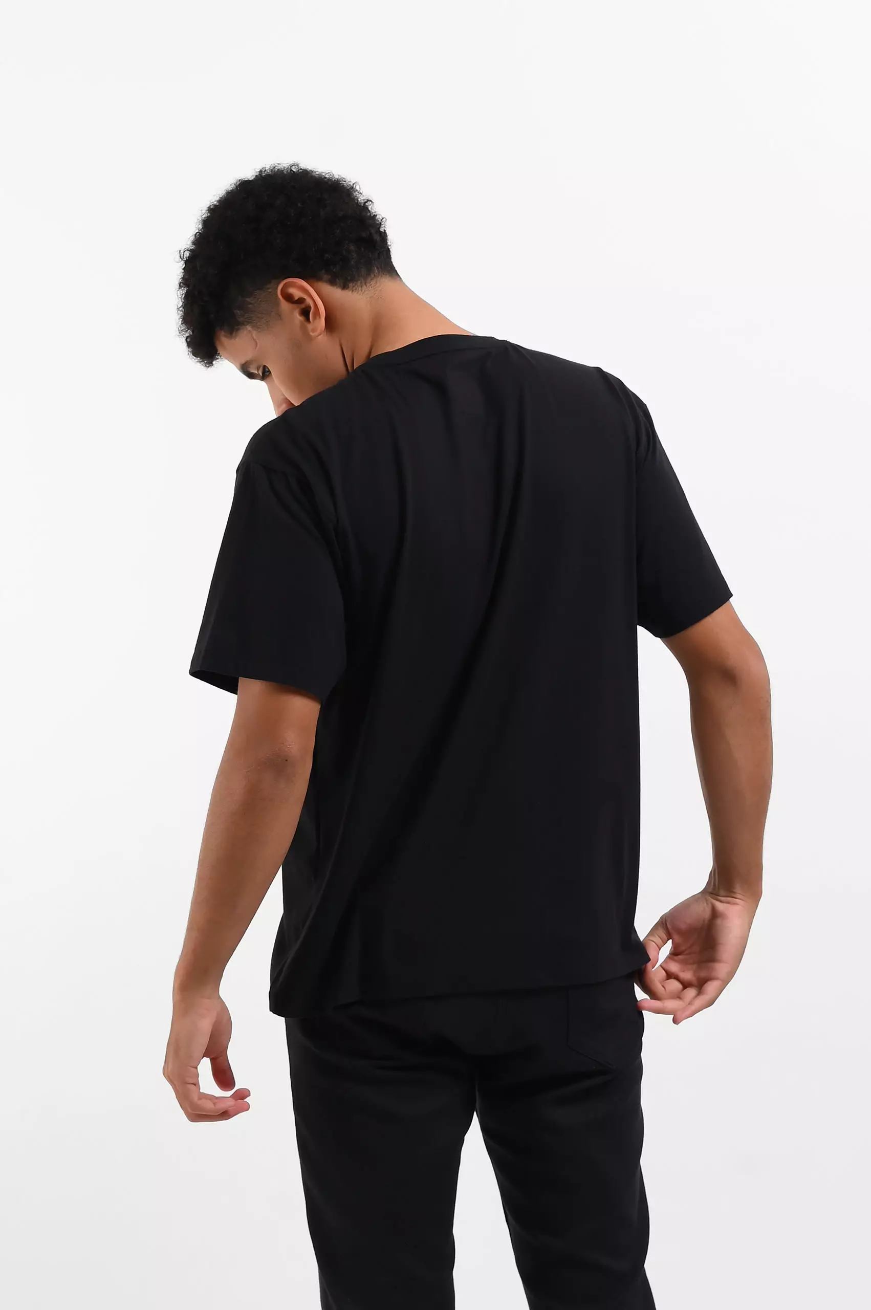 MANZONE Kaos Pria Lengan Pendek MZY-GENGGAR - BLACK