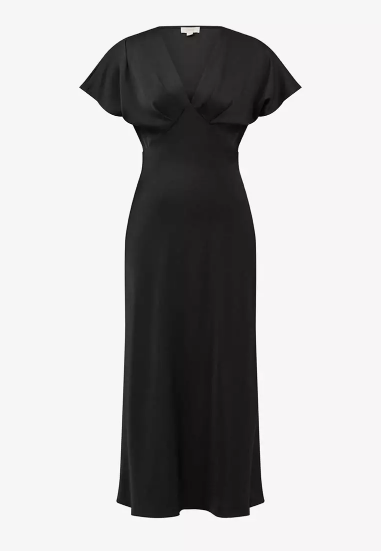 Catalina V-Neck Satin Dress