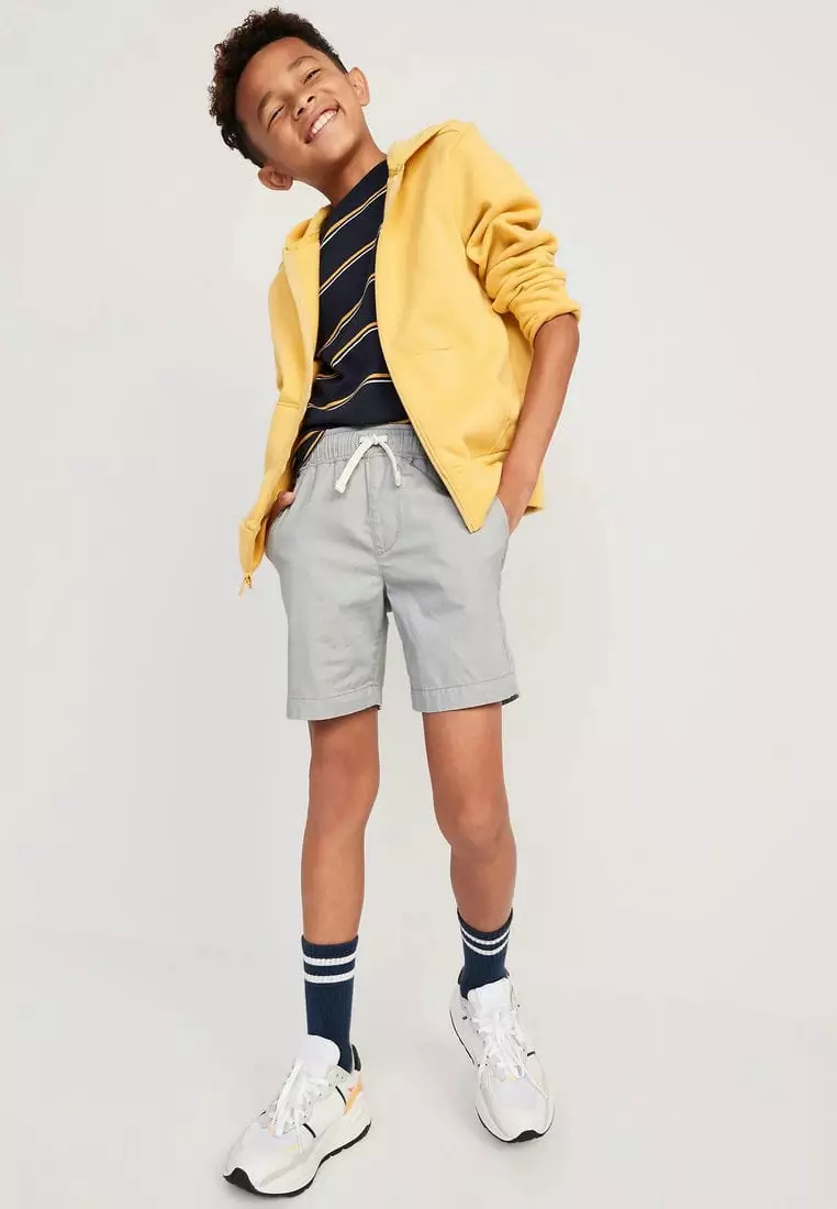 Twill Non-Stretch Jogger Shorts for Boys