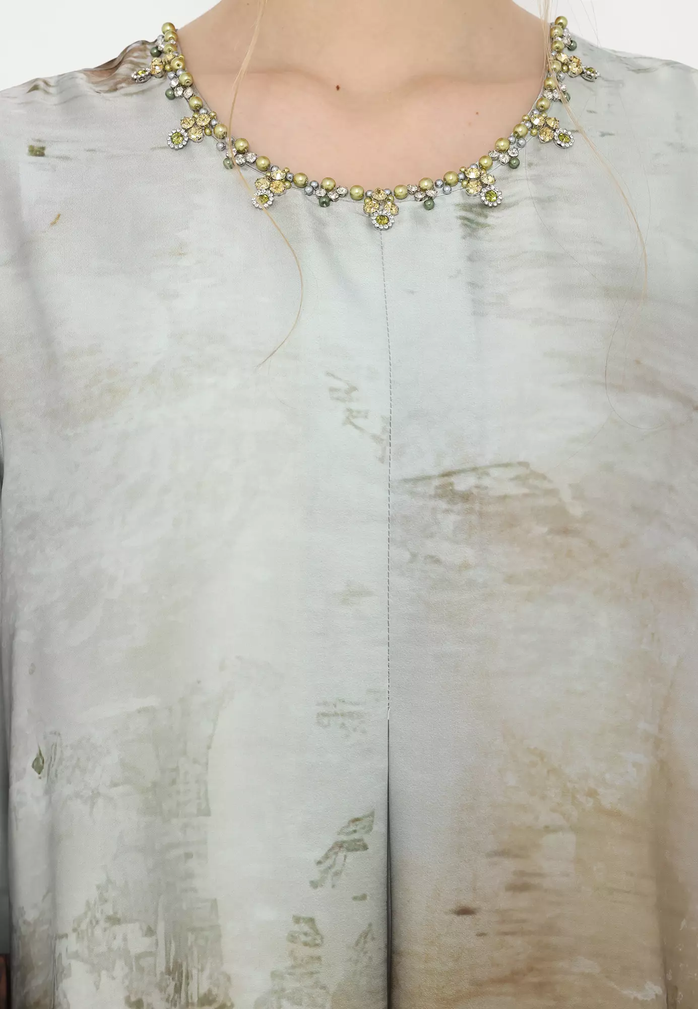 Long Dress Mosleem Armany Silk Premium in Grey By Brilliant Girl Warna ABU-ABU