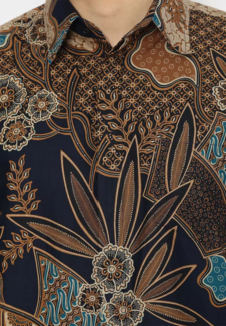 Kemeja Batik Slimfit Sutawijaya - Navy