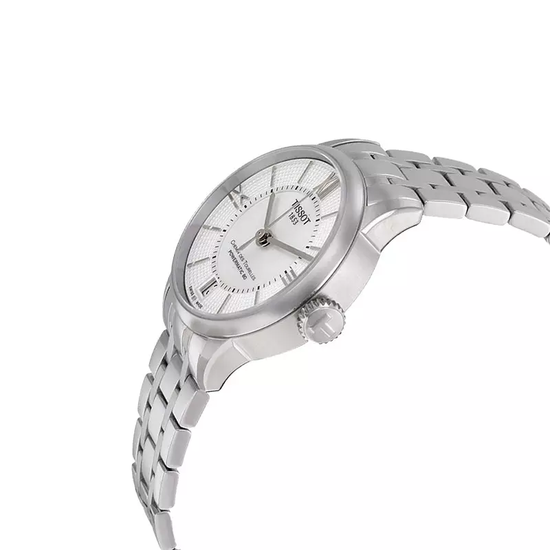 Jam Tangan Wanita Tissot Chemin Des Tourelles Powermatic 80 Lady T-Classic T099.207.11.118.00 MOP Dial St. Steel Strap