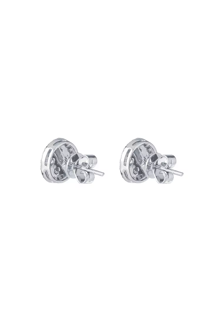 TOMEI Diamond Earrings, White Gold 750