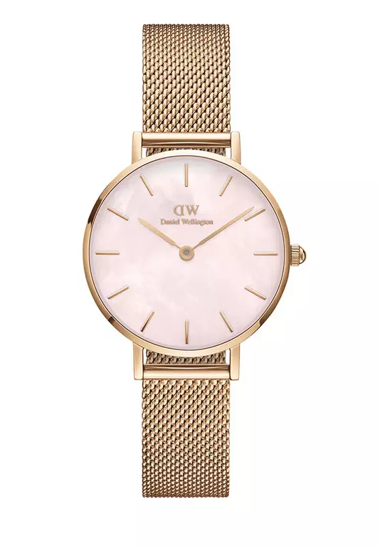 Petite 28mm Melrose Mother of Pearl Dial Wtach Watch Mesh strap Rose Gold Female watch Ladies watch Watch for women DW