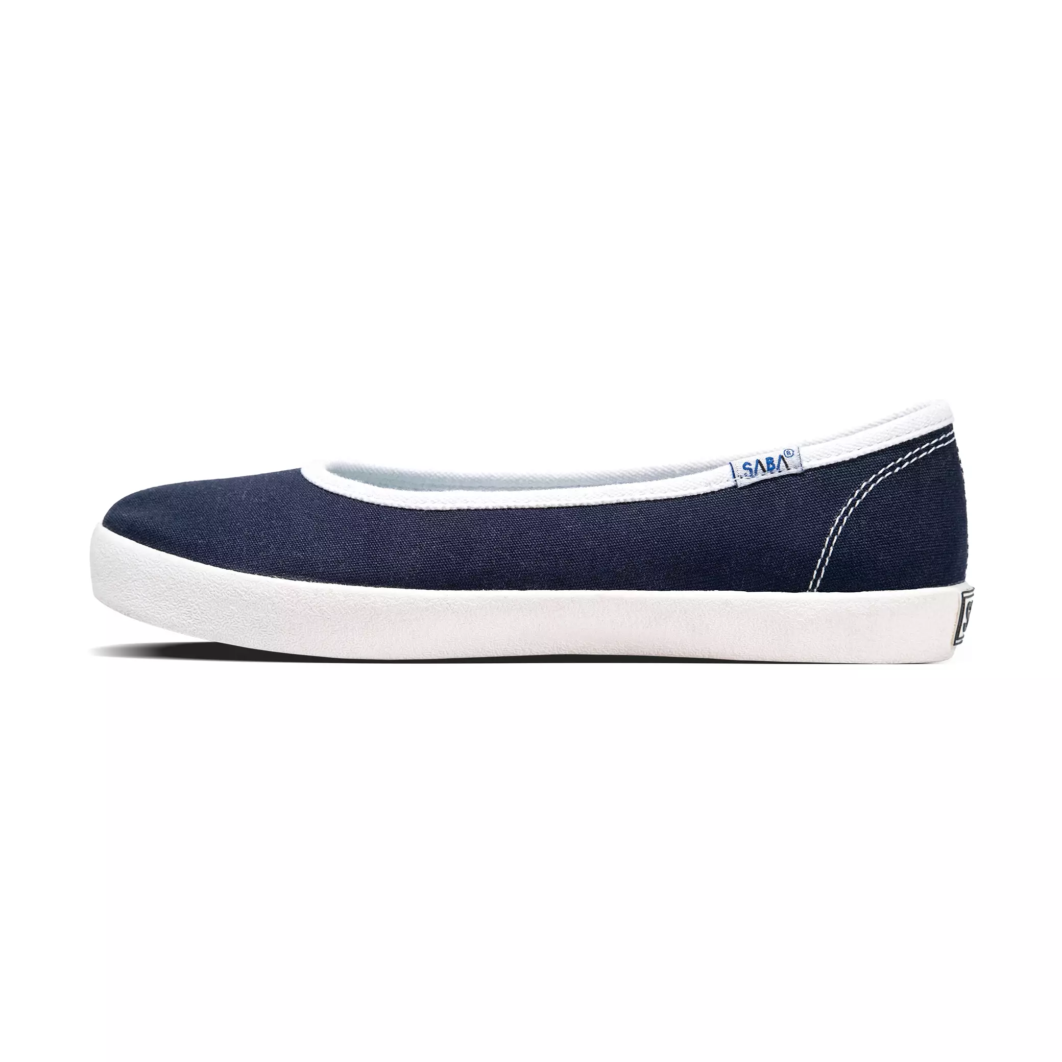 SABA Women Tulip Navy PX White - Sepatu Wanita Original 100% | Sneakers Wanita | Flat Shoes TLP 09PX
