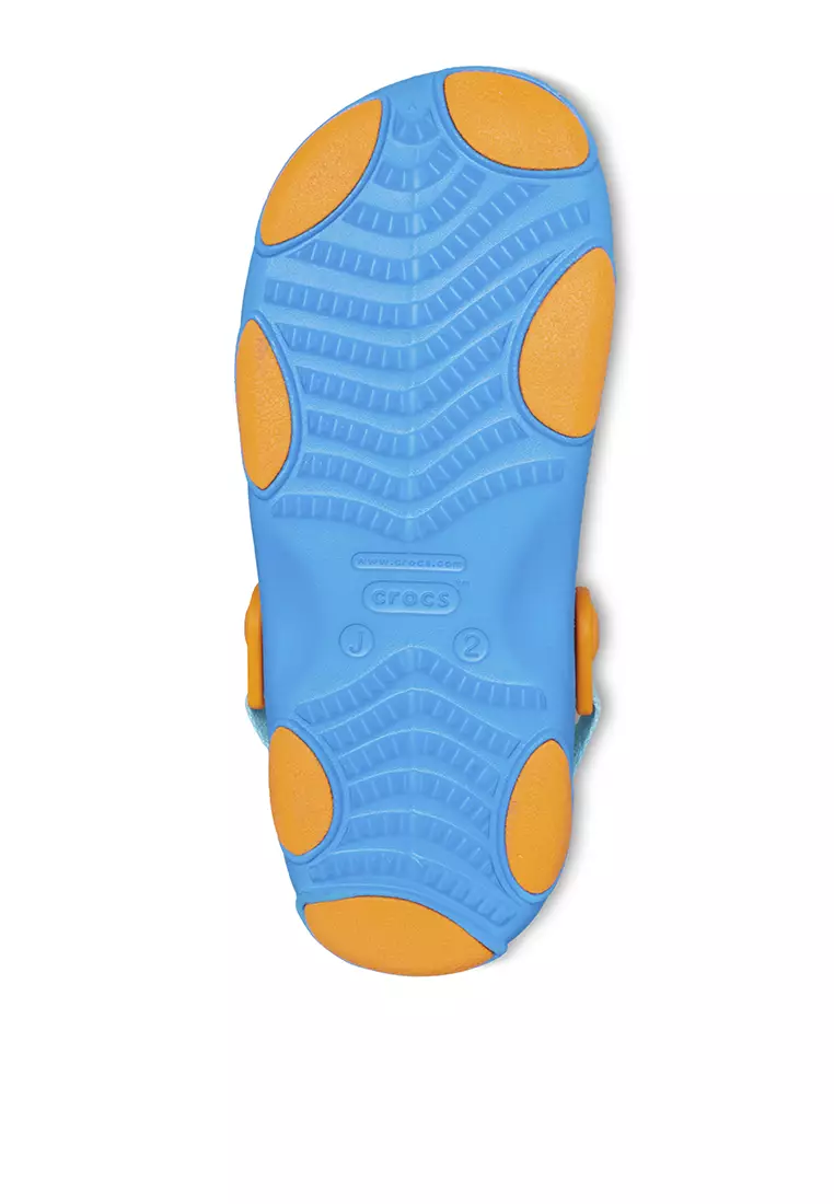 Crocs blue shop and orange