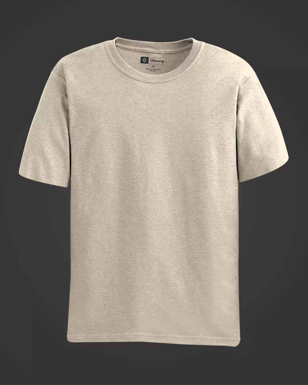 Kaos Polos Cotton Combed 24s BCI Super Soft Cream Unisex