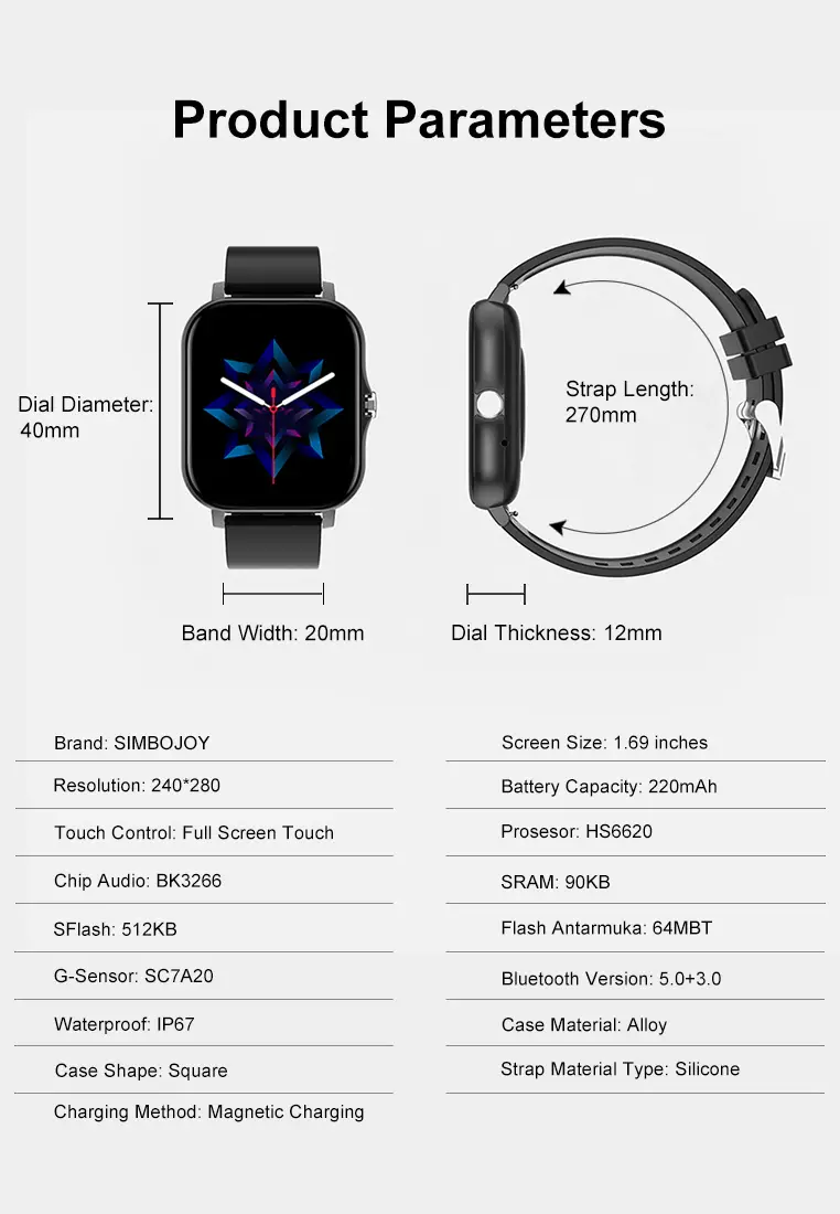 Y13 Smart Watch 1.83 Inch Multilingual High-definition Touch Large Screen Wireless Call Bluetooth Call Smart Watch black