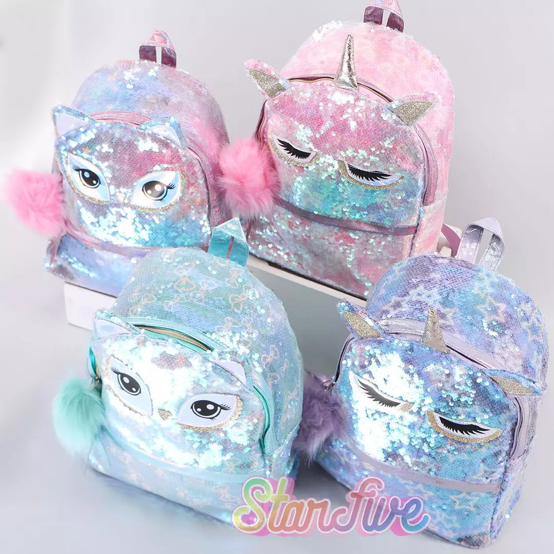 TAS SEKOLAH RANSEL LARGE STARFIVE - PINK OWL