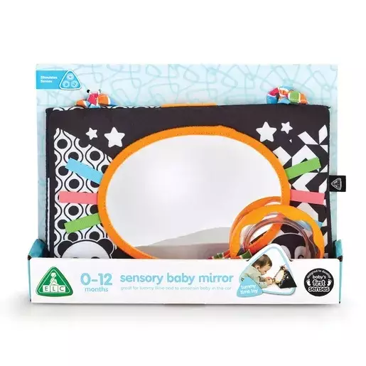 ELC Black & White Sensory Mirror & Travel Toy - Mainan Sensorik Bayi