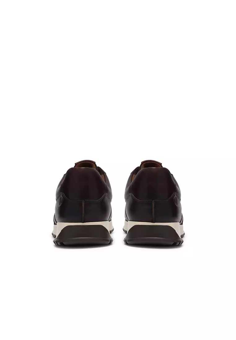 Buy Clarks Mens Radwell Tie Sneakers - Brown Leather 2026 Online