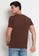 Executive brown Basic Round Neck T-shirt 44D0FAA4BBA655GS_2