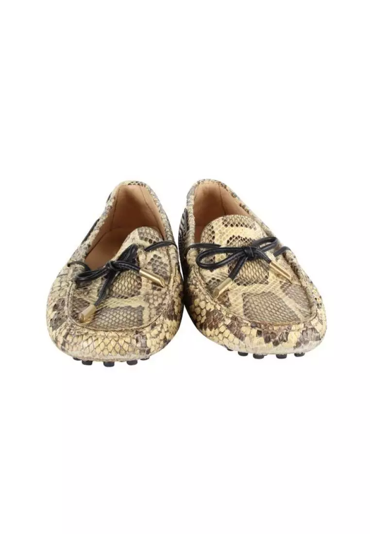 Tod's on sale snakeskin loafers