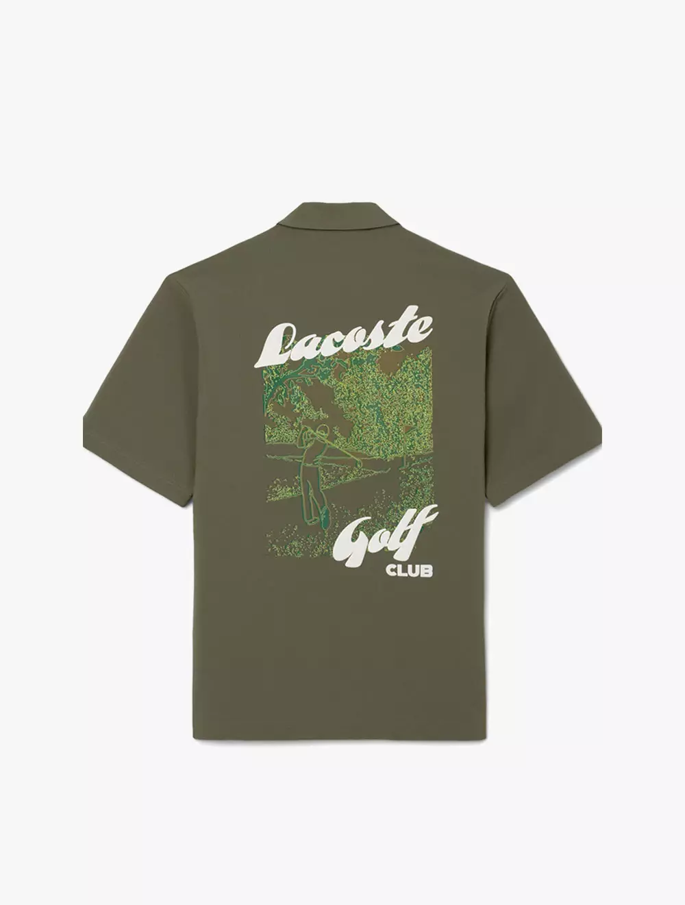 Ultra Dry Printed Stretch Golf Shirt - Green