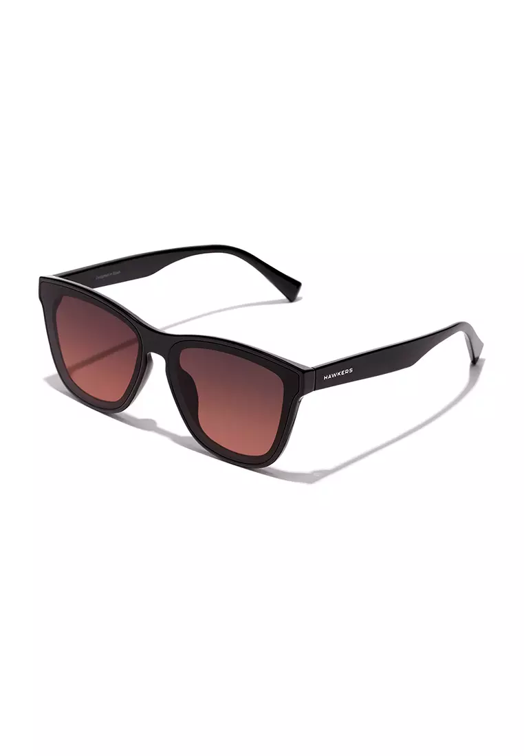 HAWKERS Black Grey To Pink Downtown Max Sunglasses For Men And Women, Unisex. Official Product Designed In Spain