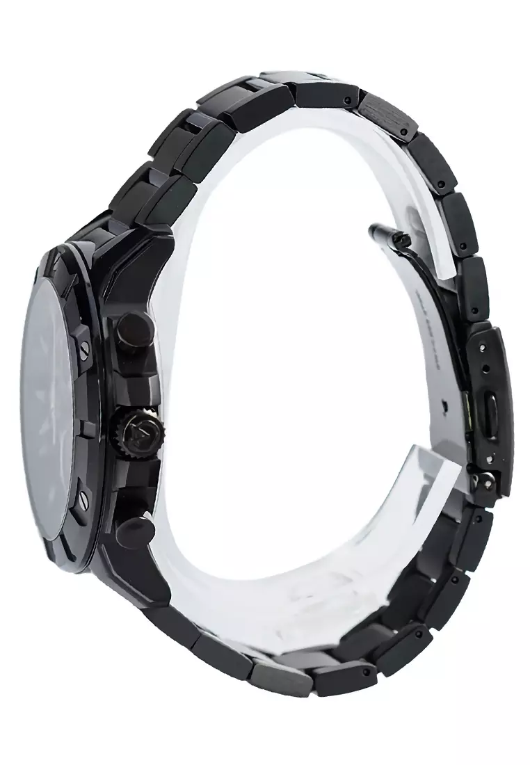 Alexandre Christie - Jam Tangan Chronograph Pria - Black - Stainless Steel Bracelet - 6609 MCBIPBA