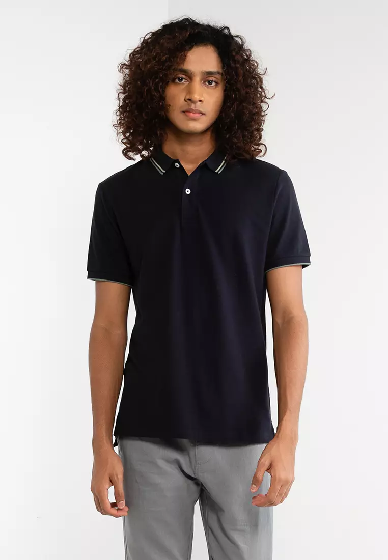 Buy GIORDANO Men's Cotton Lycra Short Sleeve Polo 01012018 Online ...