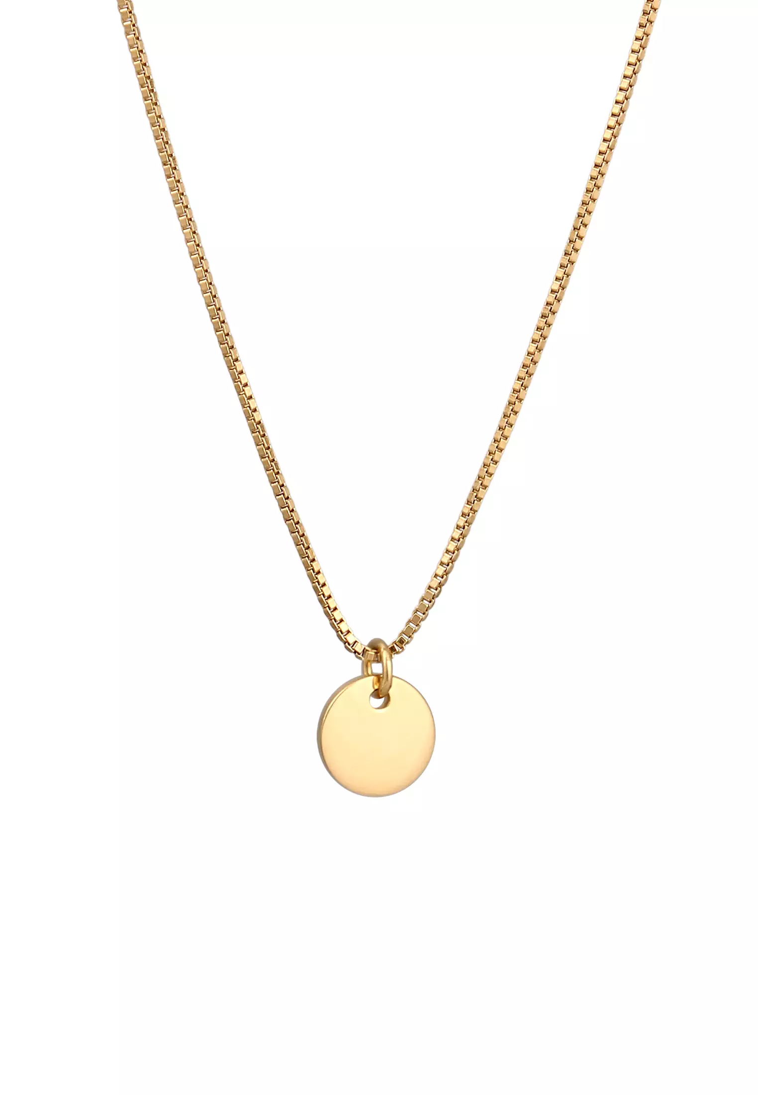Necklace Round Gold Plated
