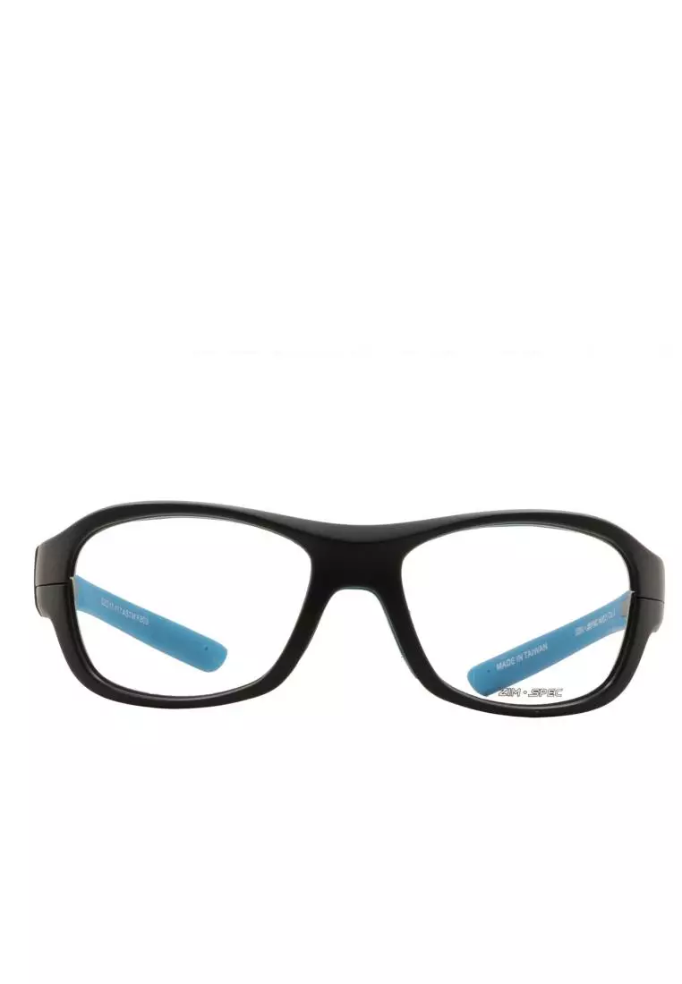 Sports Goggles Basketball Tennis Safety Protective Eyewear 0021 C2 (BLK/L.BLUE)