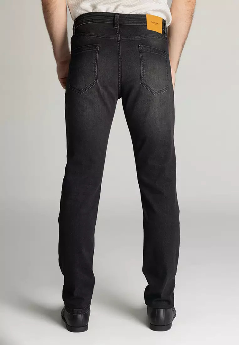 MOC - Celana Panjang Denim Pria Manchester - Black