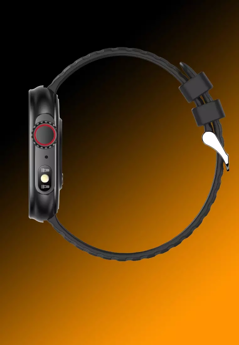Unisex Smart Watch, Silicone Strap - Multi-functions - Bluetooth Call - Flash light IOS/Android