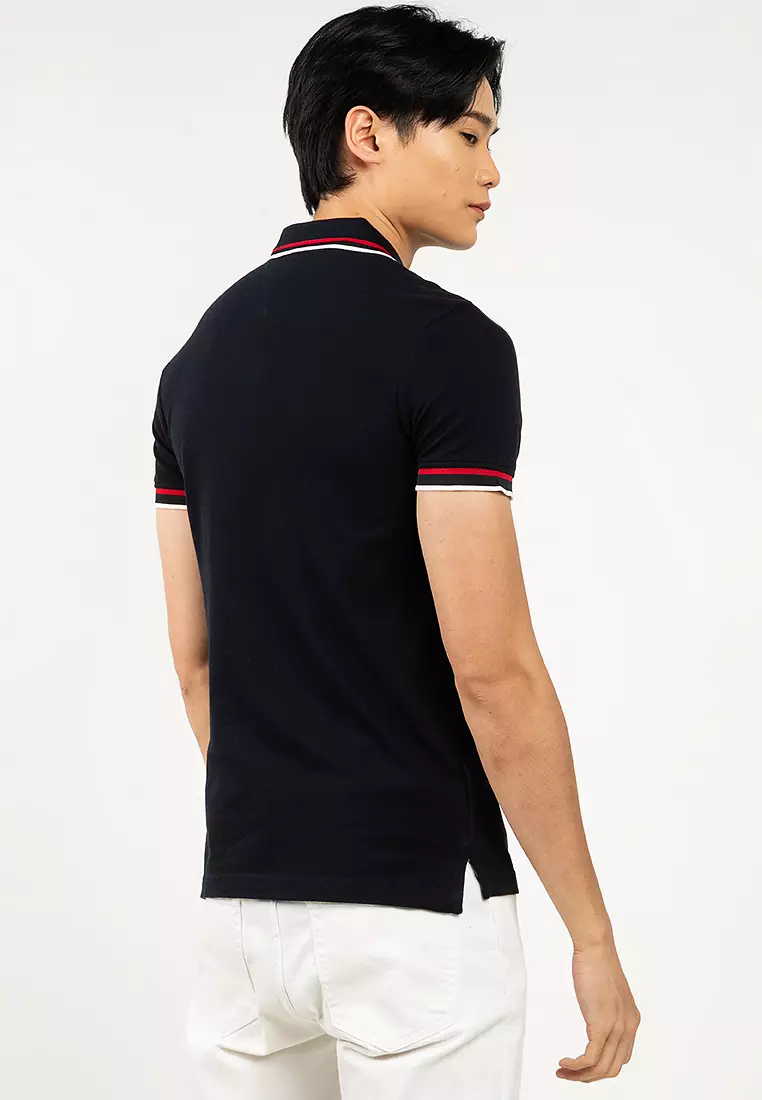 Cuff Interest Slim Fit Polo Shirt - Tommy Mainline