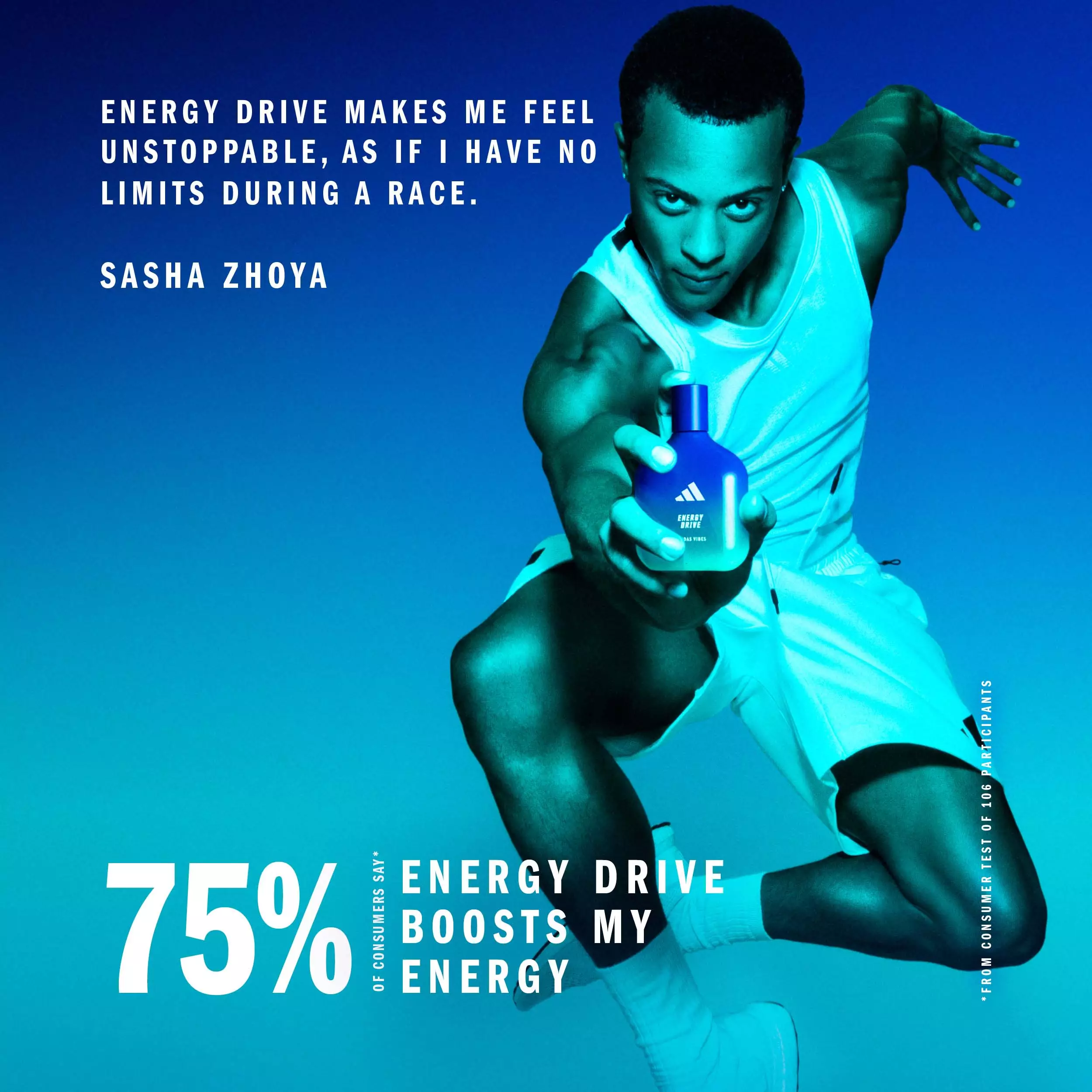 ADIDAS VIBES Energy Drive Eau De Parfum (EDP) 50ml FREE POUCH BIRU ADIDAS
