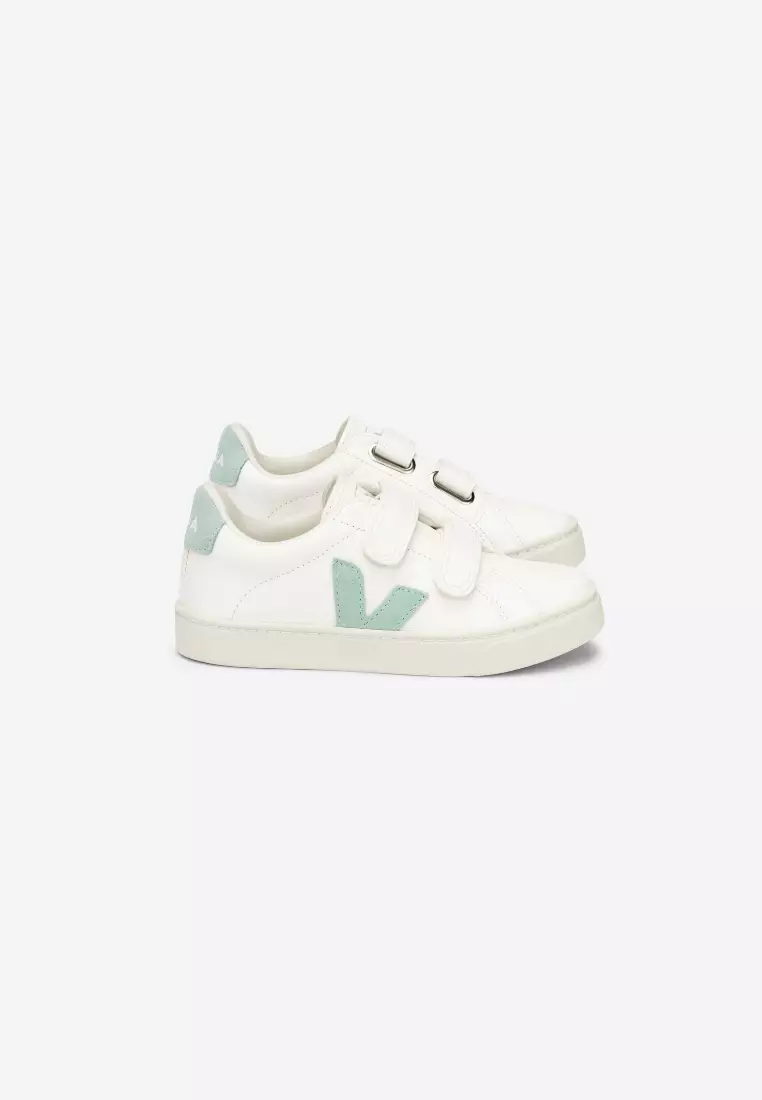 Discount on Veja  shoes - SKU: Esplar Chromefree Leather White Matcha Sneakers