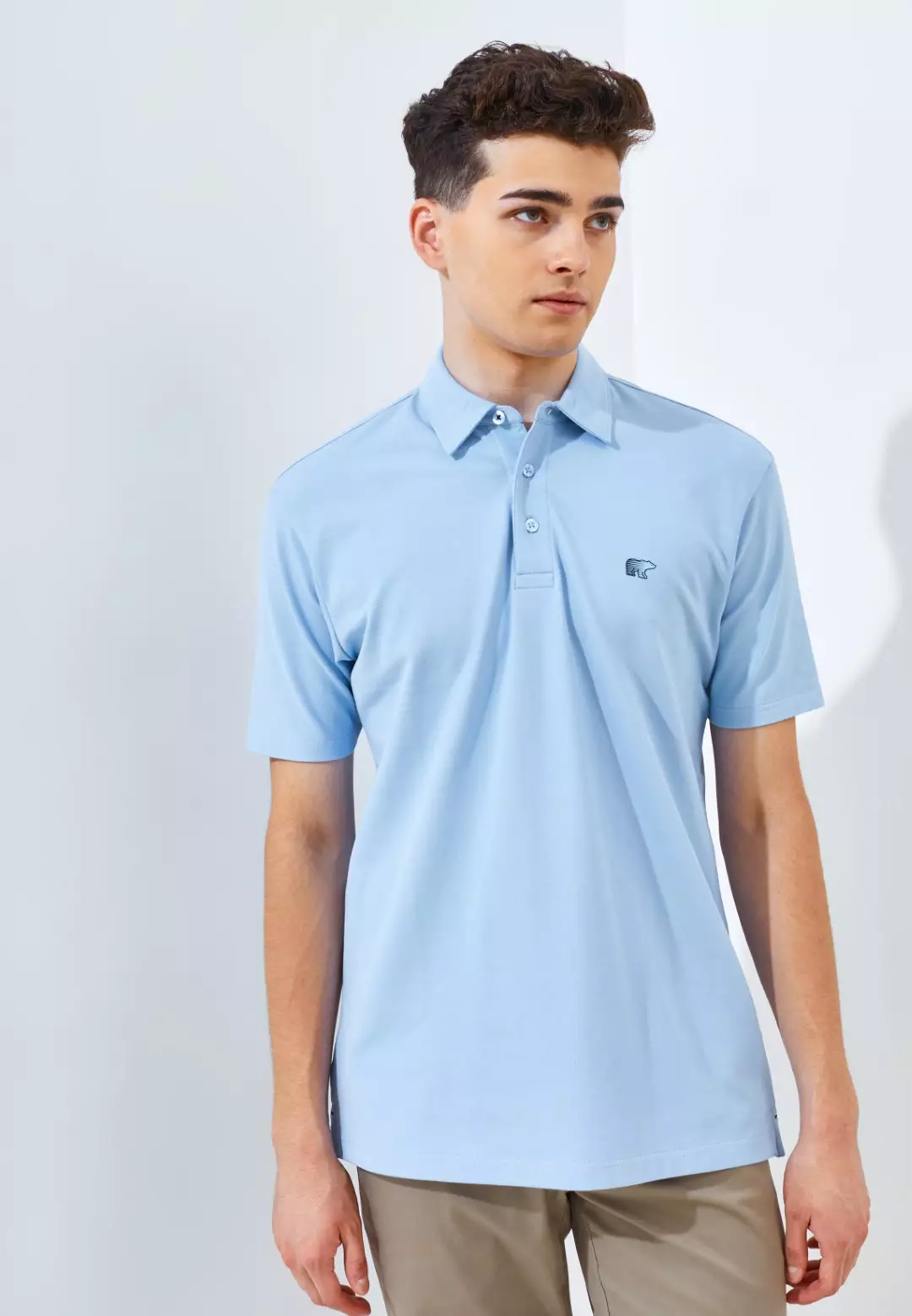 Jack Nicklaus Killian Polo Shirt Pria Regular Fit Light Blue