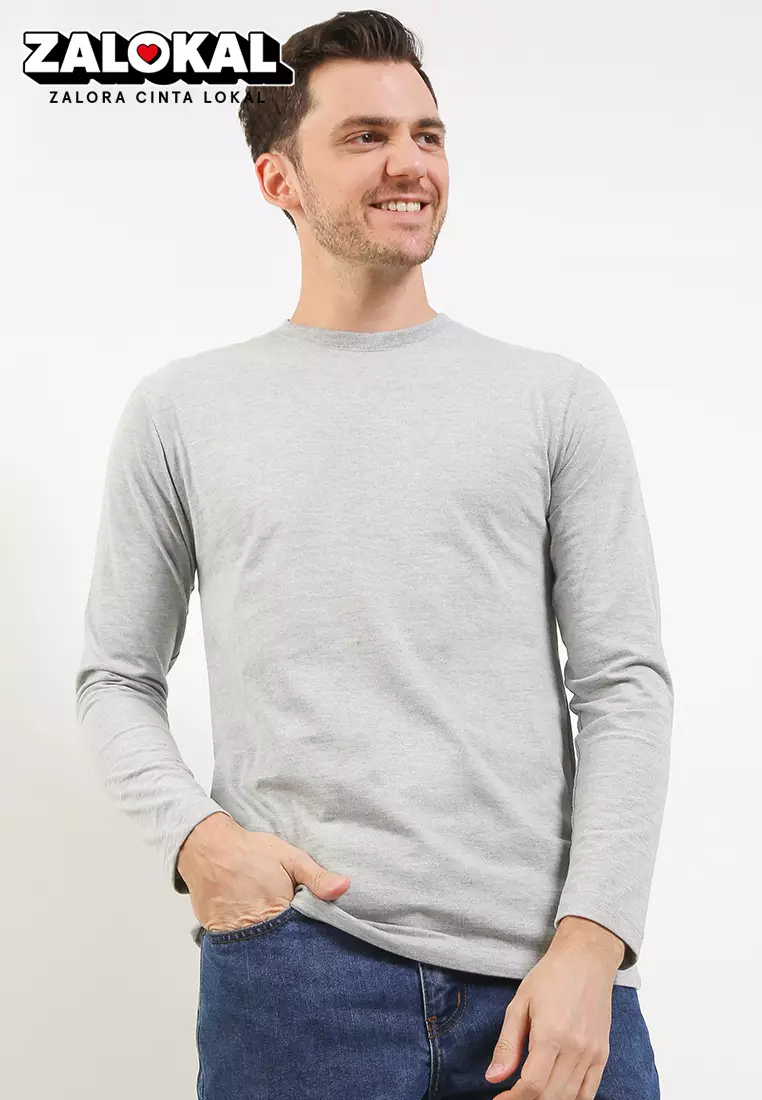 Tshirt Tangan Panjang Polos E171J16