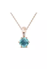 Rose Gold Blue Topaz