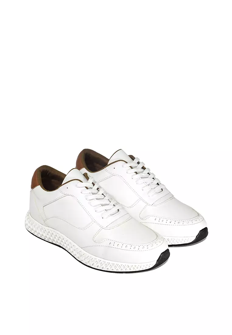 Garreth White Sneaker Shoes
