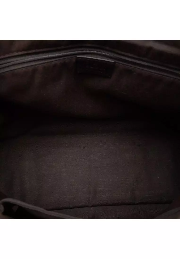Pre-Loved Gucci Gg Denim Messenger Bag