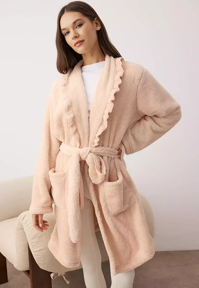 cotton on body dressing gown Brushed Cotton Flannel Dressing Gown
