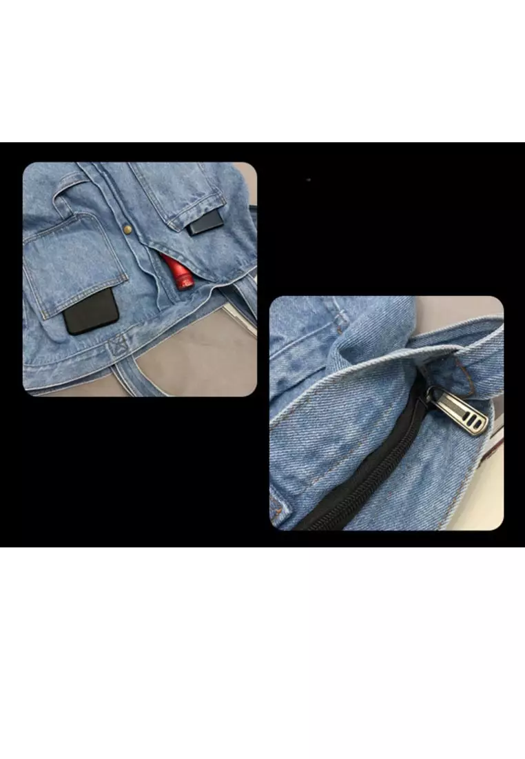 Denim casual Japanese shoulder bag