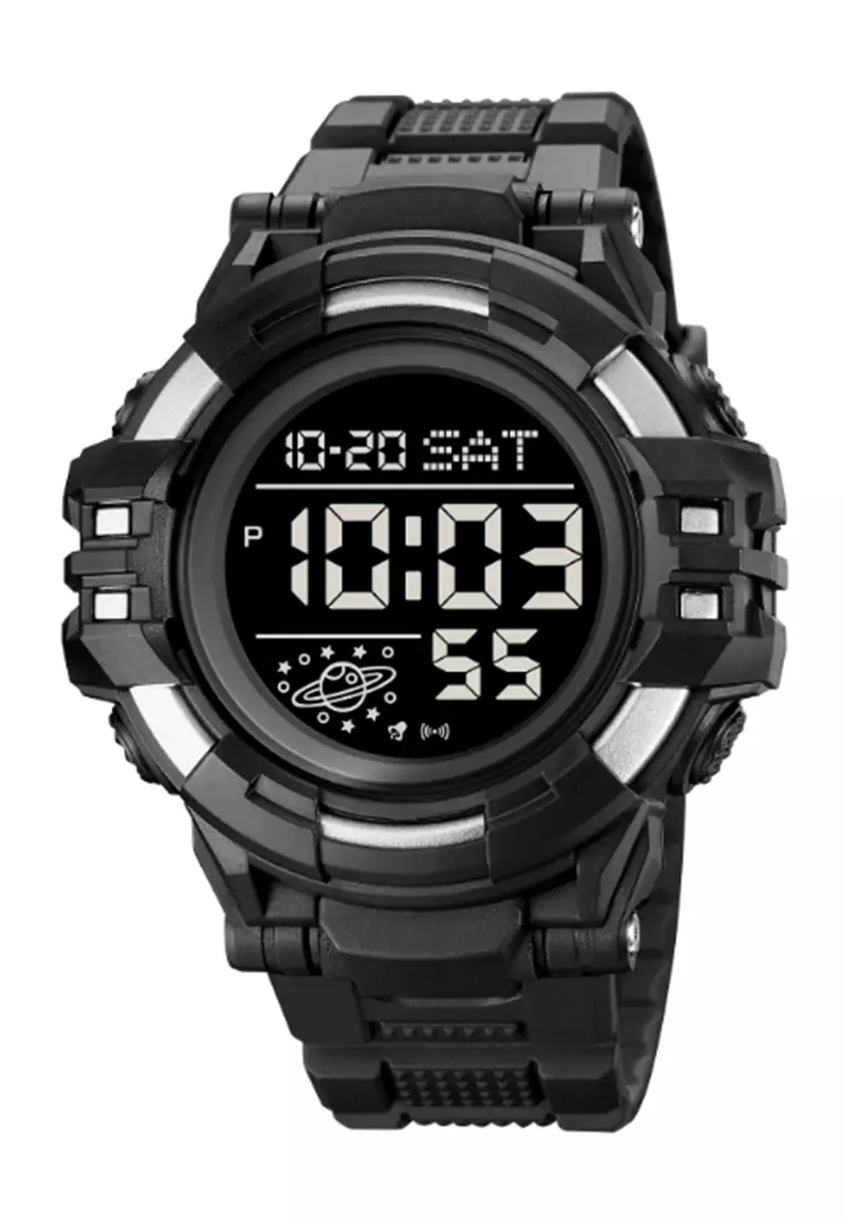 Jam Tangan Digital Pria Waterproof Many Function Strap Tali Material TPU DV32 ORIGINAL