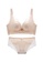 ZITIQUE beige Women's Latest Seamless Wireless Push Up Lace Lingerie Set (Bra And Underwear) - Beige ECF28USAD7159AGS_1