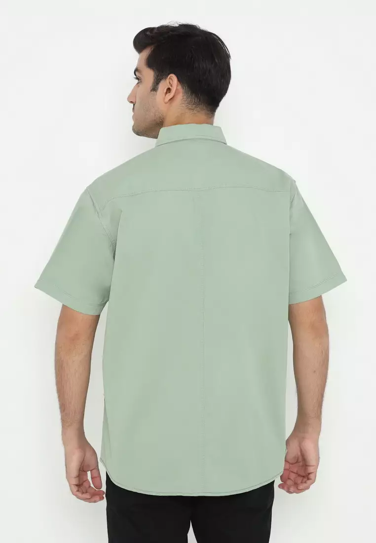 POLICE Kemeja Polos Cotton Regular Fit Pria