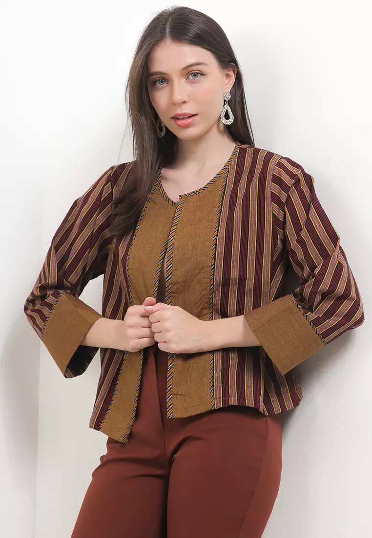 Luxe Linen Outer Lengan Panjang