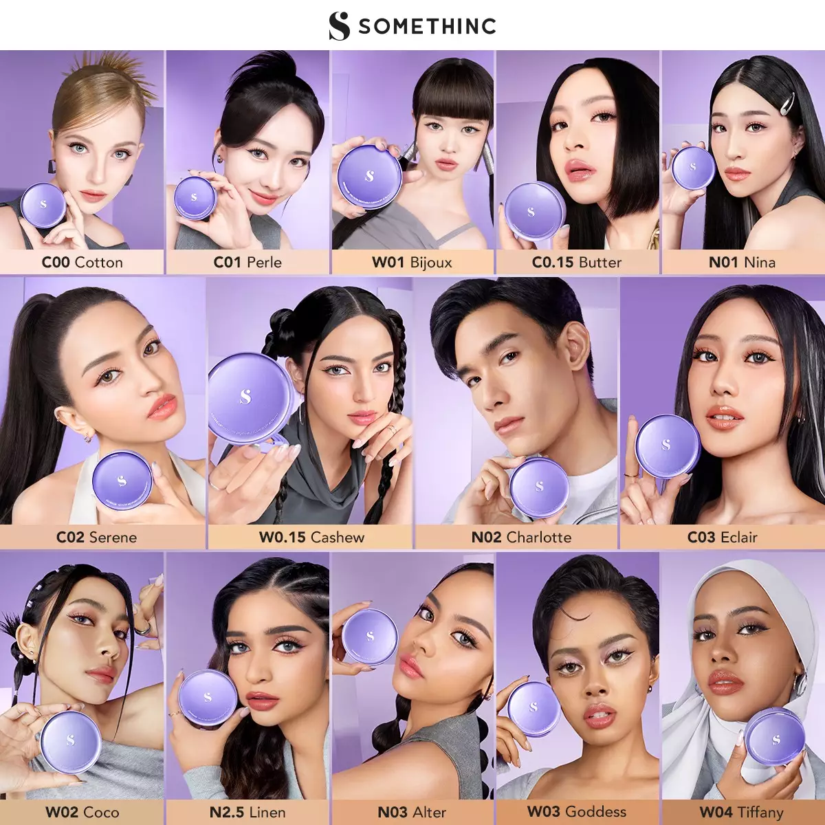 SOMETHINC Copy Paste COVERBLUR Powder Foundation - C01.5 Butter