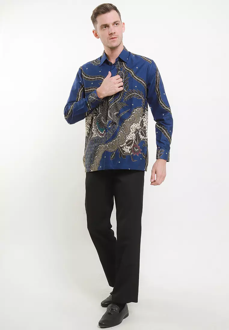 David Shirt Kemeja Batik Pria Panjang