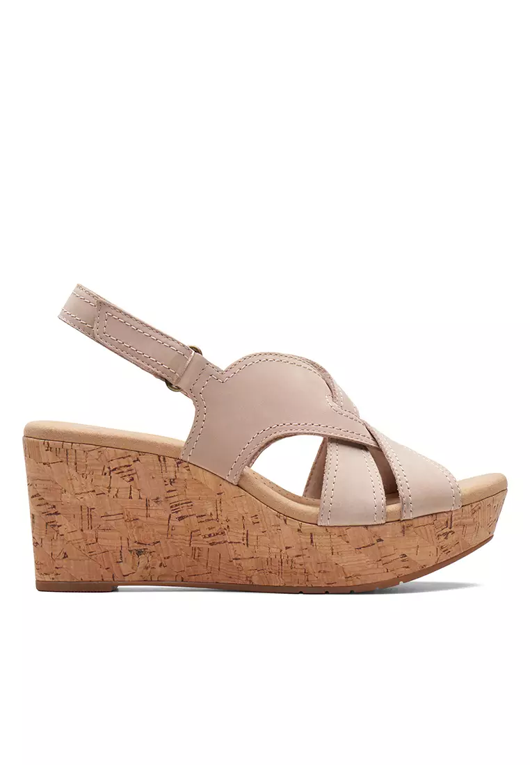 Buy Clarks Rose Erin Wedge Sandal Sand 2024 Online ZALORA